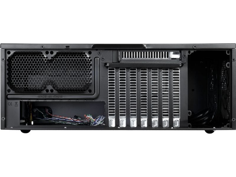 SilverStone PC-Gehäuse GD09B-C Kompaktes ATX-Desktop-Gehäuse mit vorinstalliertem 120-mm-Lüfter