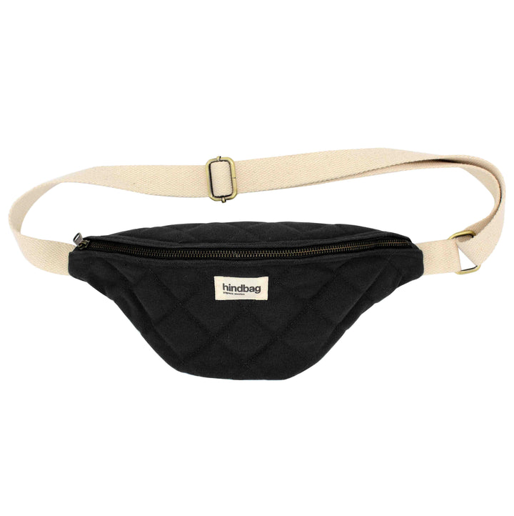 Sac banane matelassé Olivia Noir
