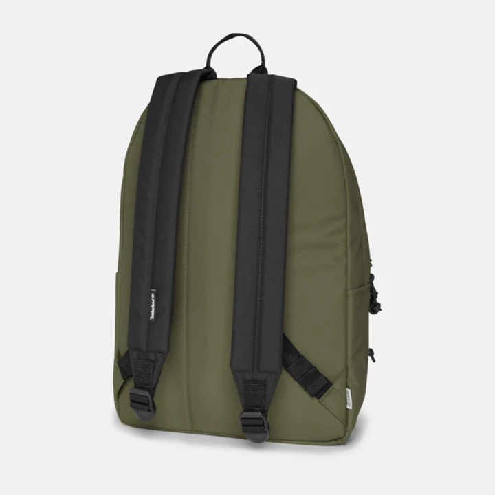 Mochila Timberland Core unissex na cor verde-escura.