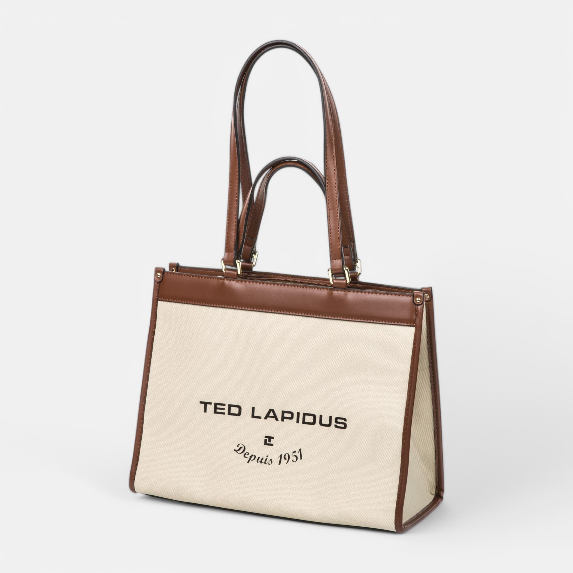 Sac de shopping cognac