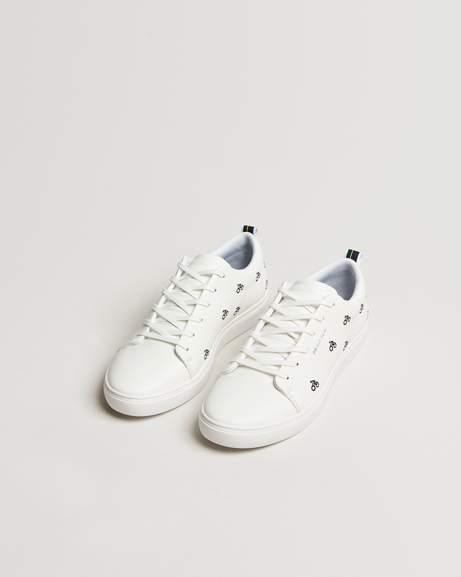 PS Paul Smith Lee Cycle Embroidery Leather Sneaker White