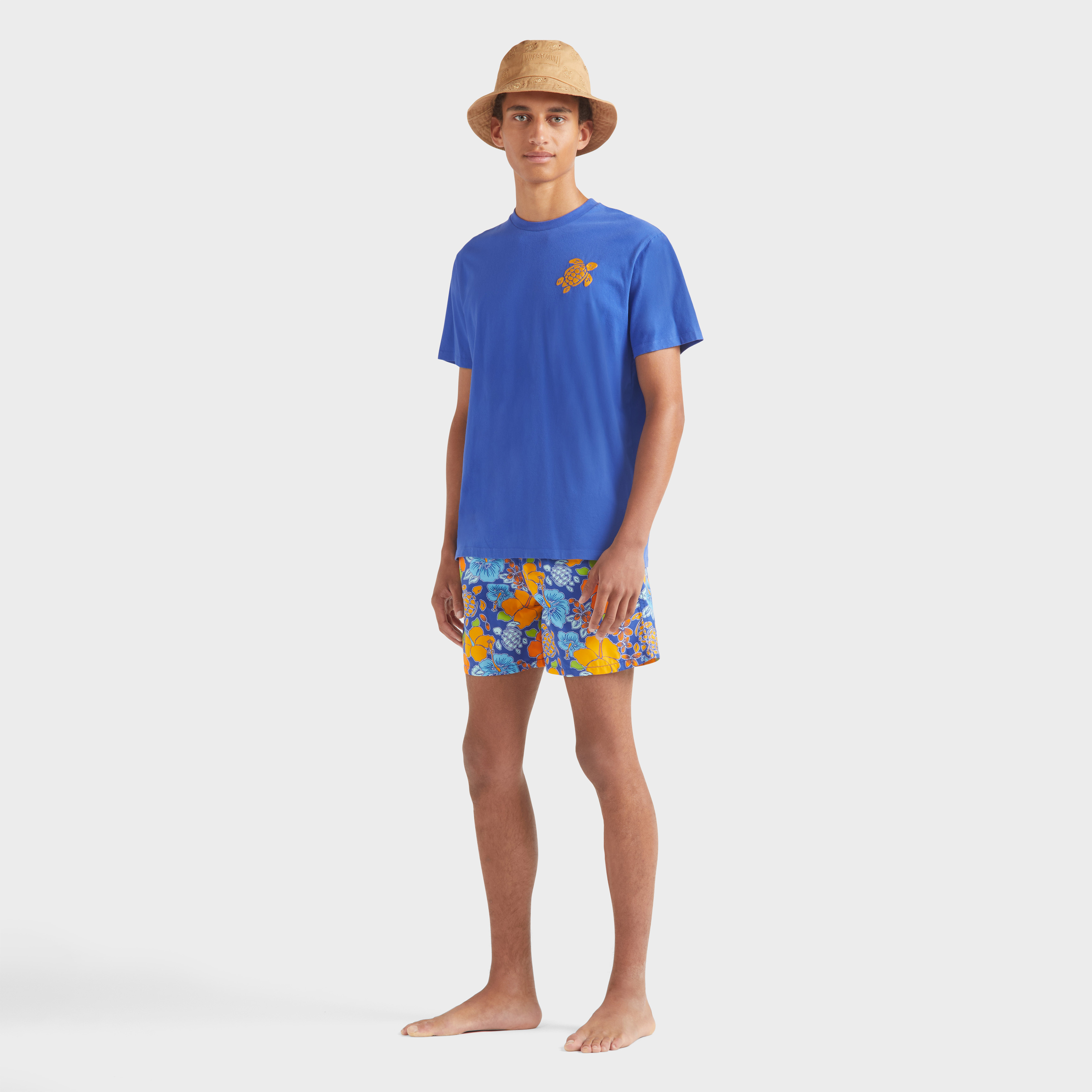 T-shirt en coton organique homme Tortue brodée