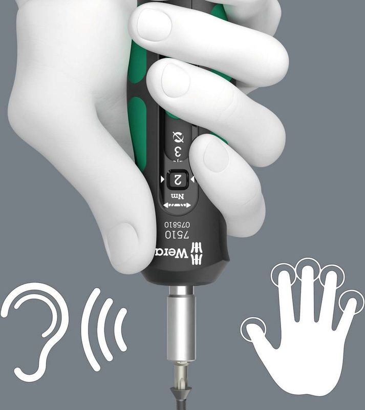 Wera - 7510 Kraftform Safe-Torque Speed - Draaimomentschroevendraaier - Zwart - Staal