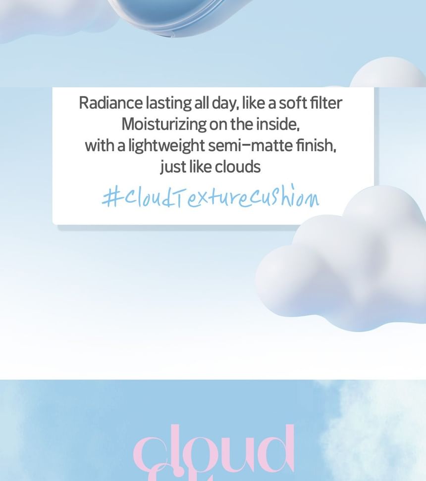 ETUDE - Cloud Filter Cushion - 4 kleuren