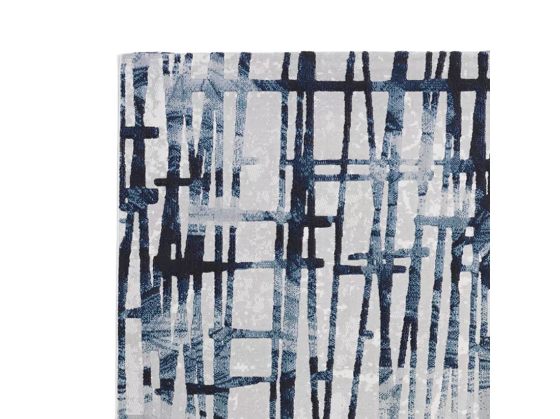 Tapis de bain / tapis de chevet SERIE HISA BLUE 05