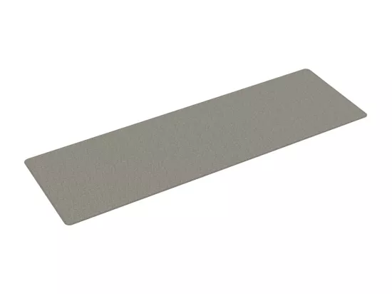 Tapis de couloir aspect sisal argenté 80x250 cm