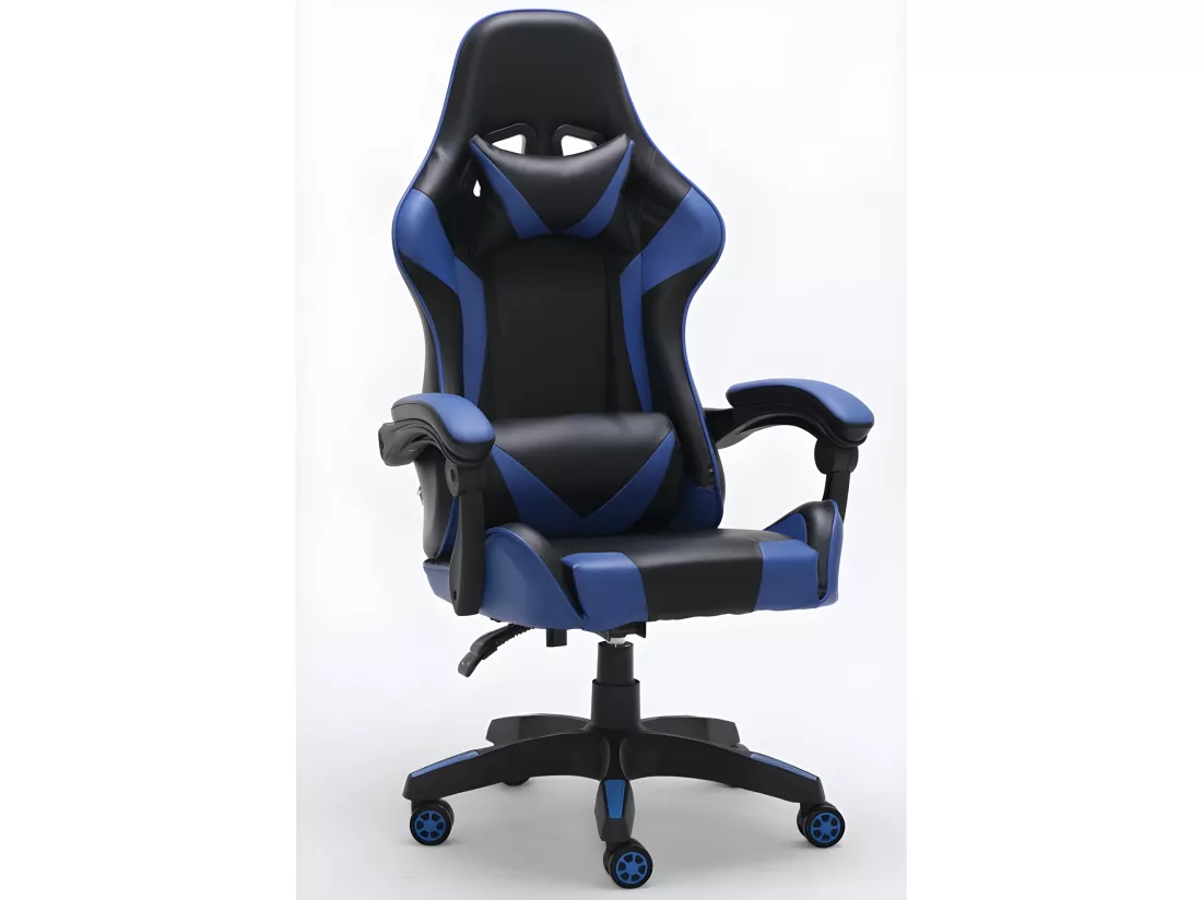 KRAFT - Fauteuil gamer style moderne bureau - 66x62x115 - Réglable en hauteur - Chaise de bureu