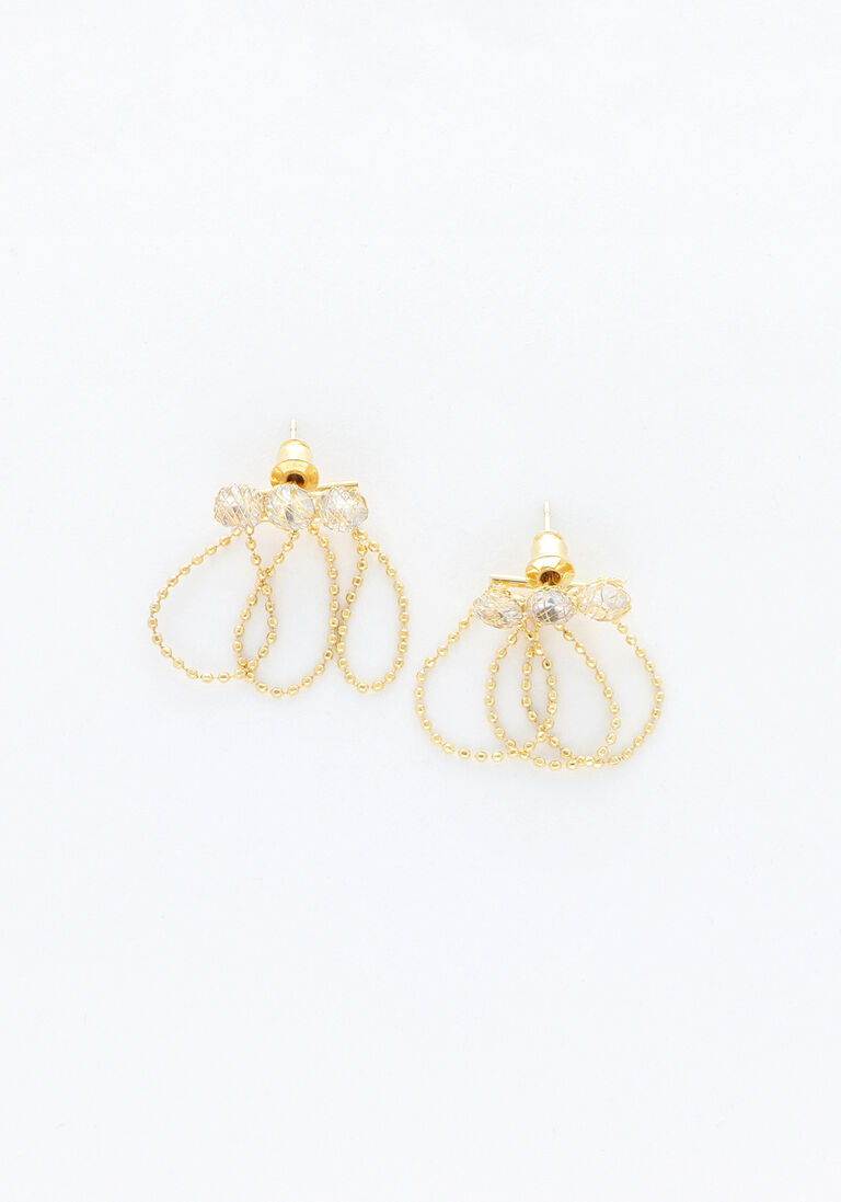 NOTRE-V gouden notre-v oorbellen earring small triple