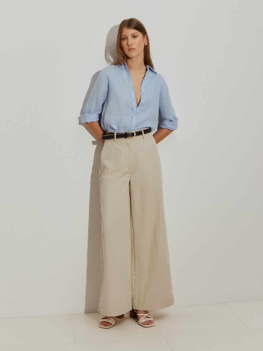 Calças wide leg
