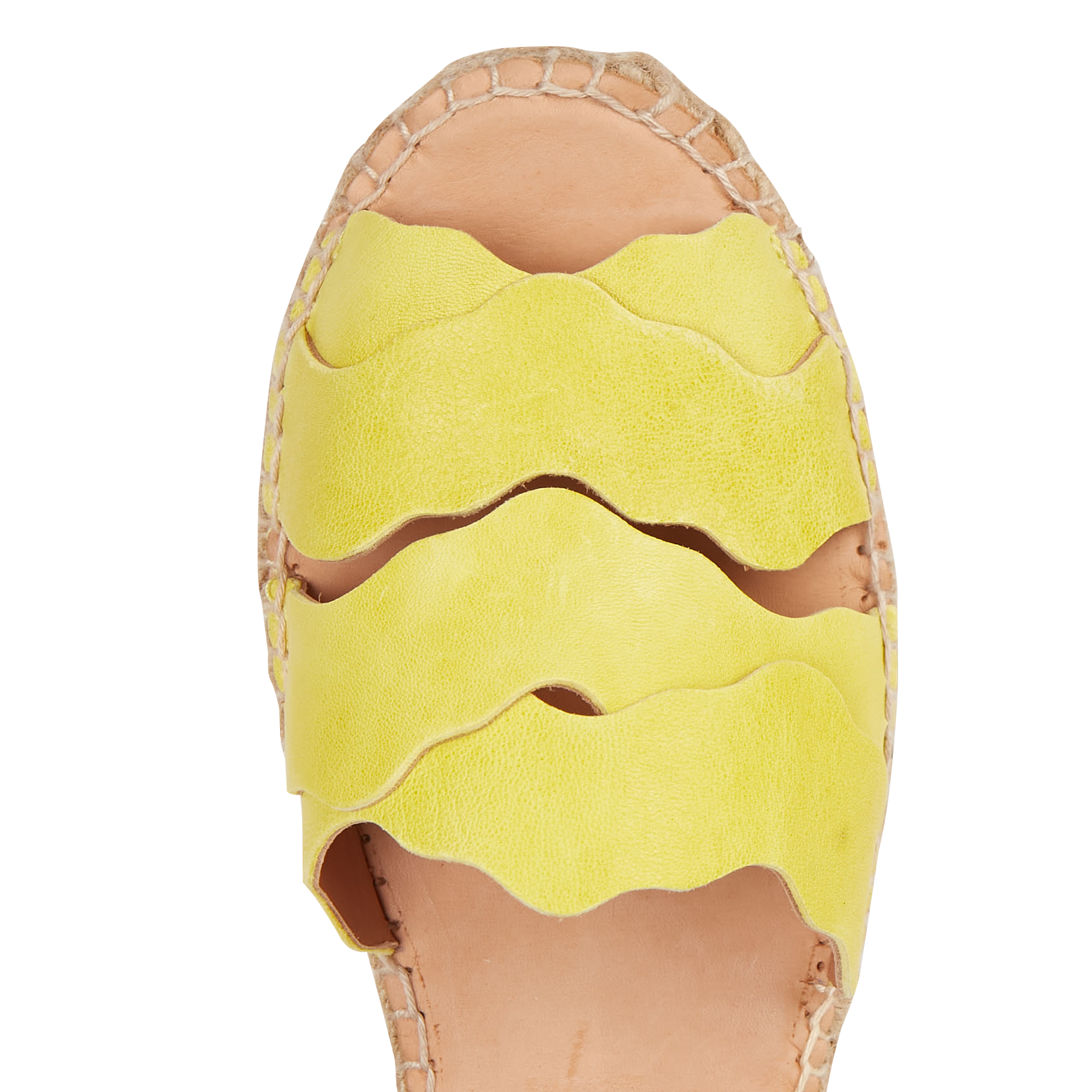 ALAFIA - Espadrilles compensées en cuir | Jaune