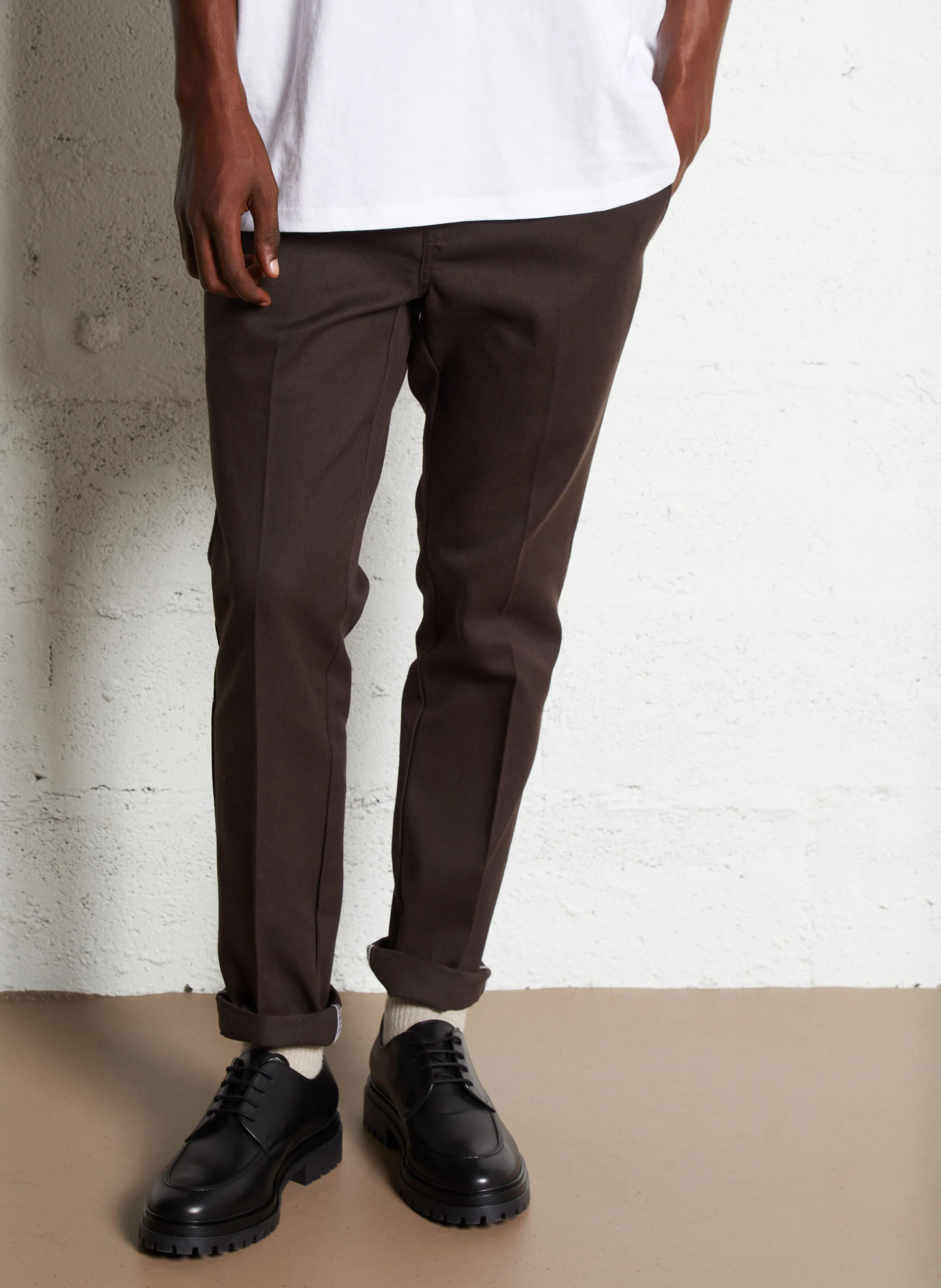 872 - Pantalon slim fit | Marron