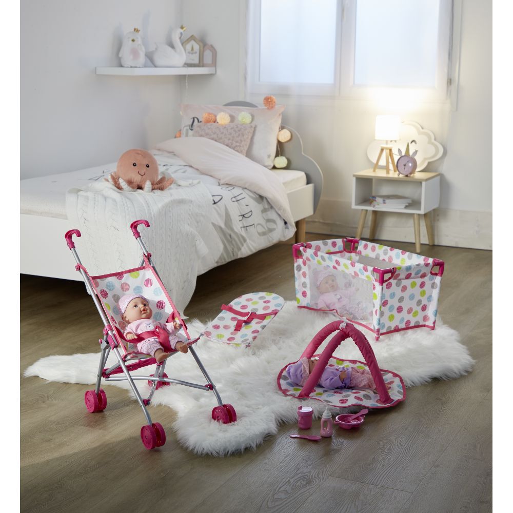Accessoire pour poupon rose x10