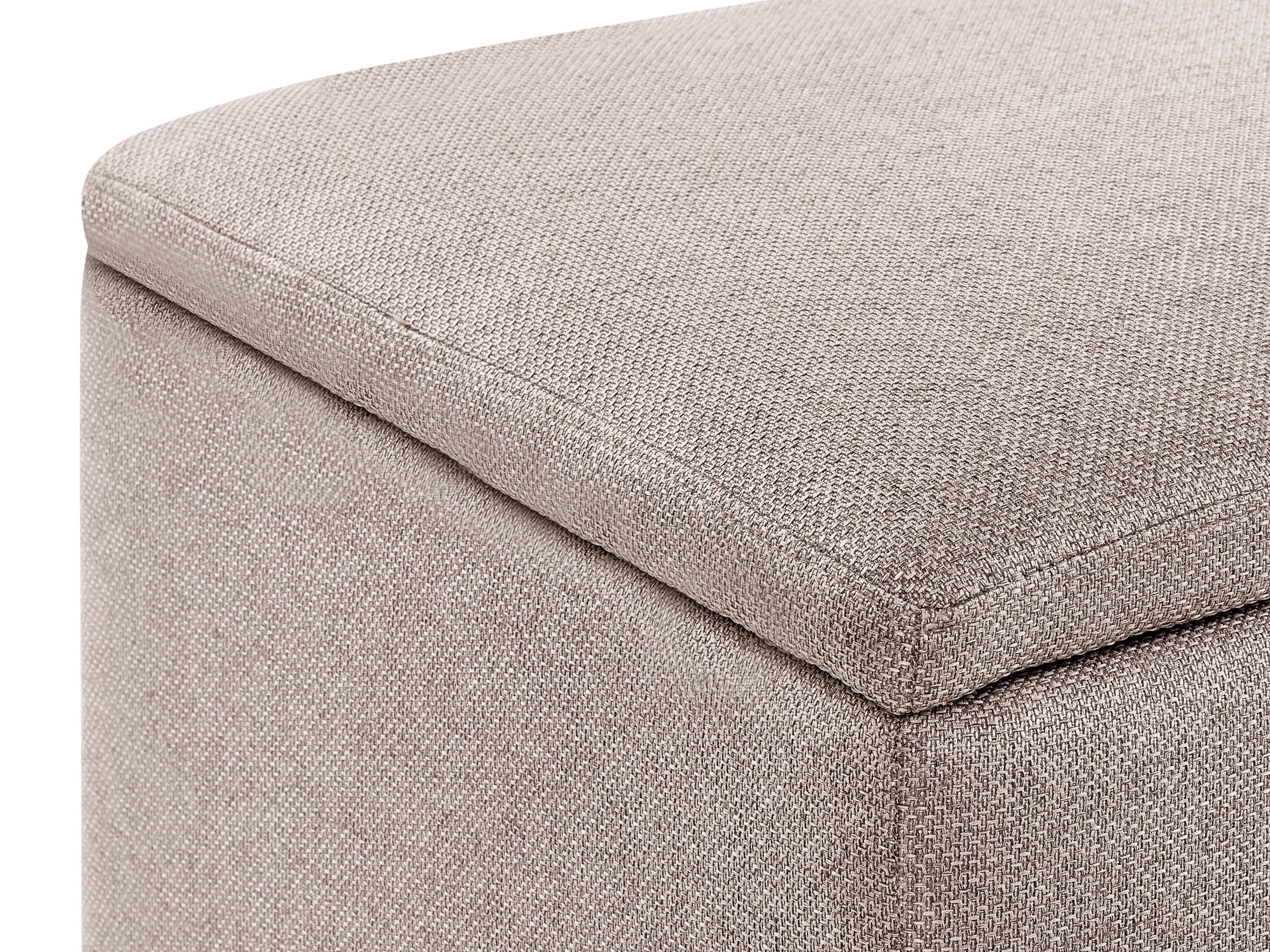 Poef met opbergruimte FERNDALE Stof Beige