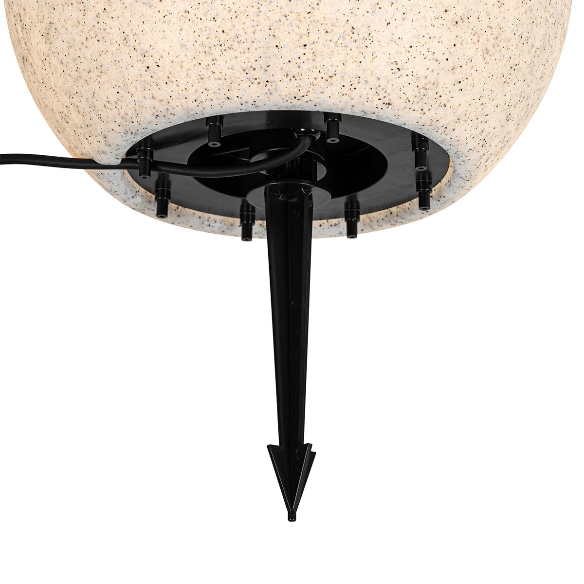 Smart buitenlamp grijs 35 cm IP44 incl. Wifi A60 - Nura