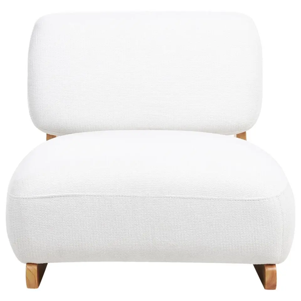 KOKKOLA - Fauteuil - Gebroken wit - Polyester