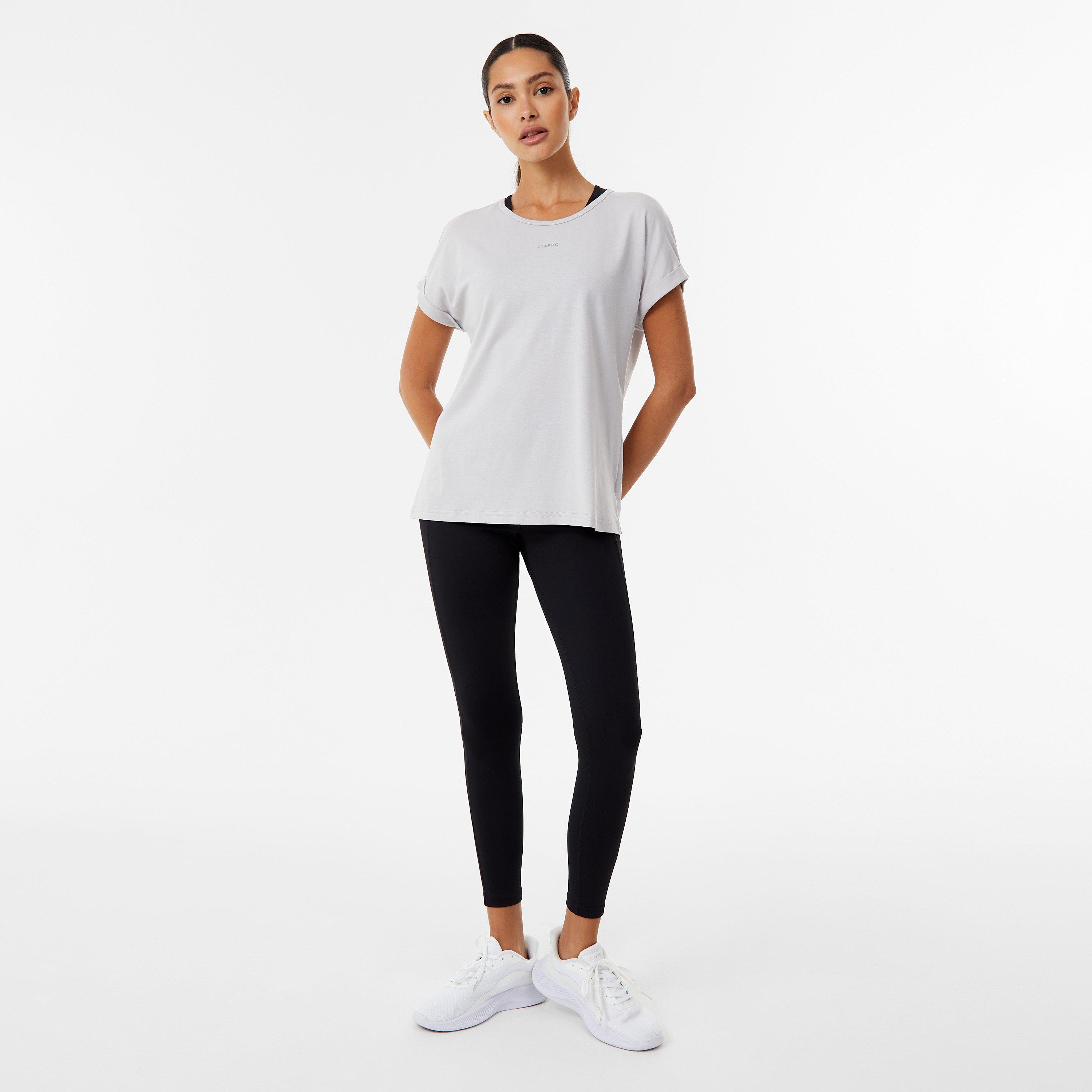 USA Pro Short Sleeve Sports T-Shirt Womens