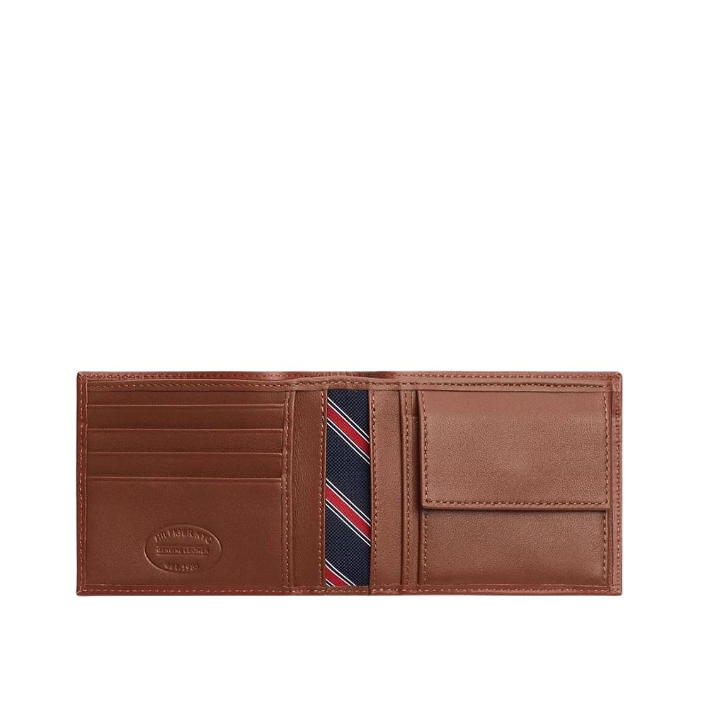 Tommy Hilfiger Coffret Portefeuille + Porte Clef Homme Marron Tommy Hilfiger Eton