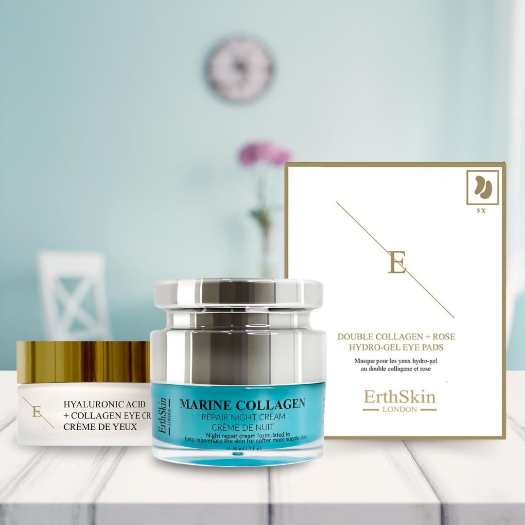 Erth skin london Collagen Nachtpflege Set