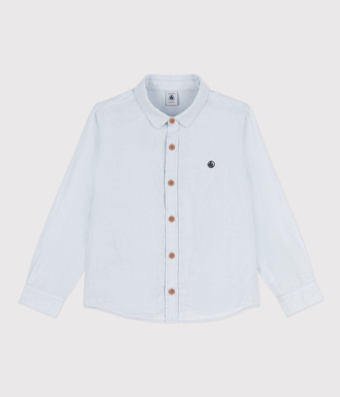 Chemise à manches longues en lin enfant garçon