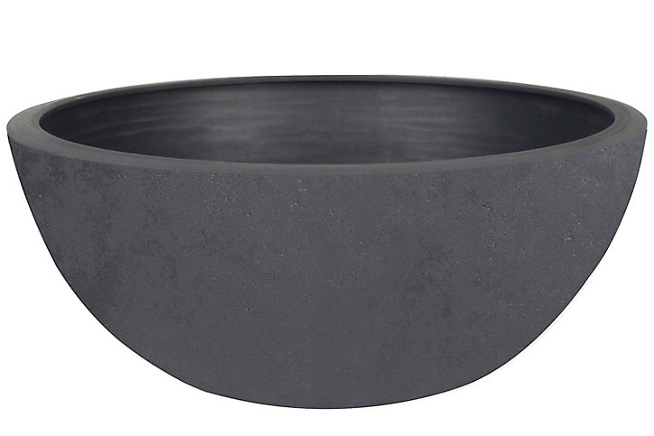 Vasque polypropylène EDA Basalt up anthracite Ø 30 x h.12 cm