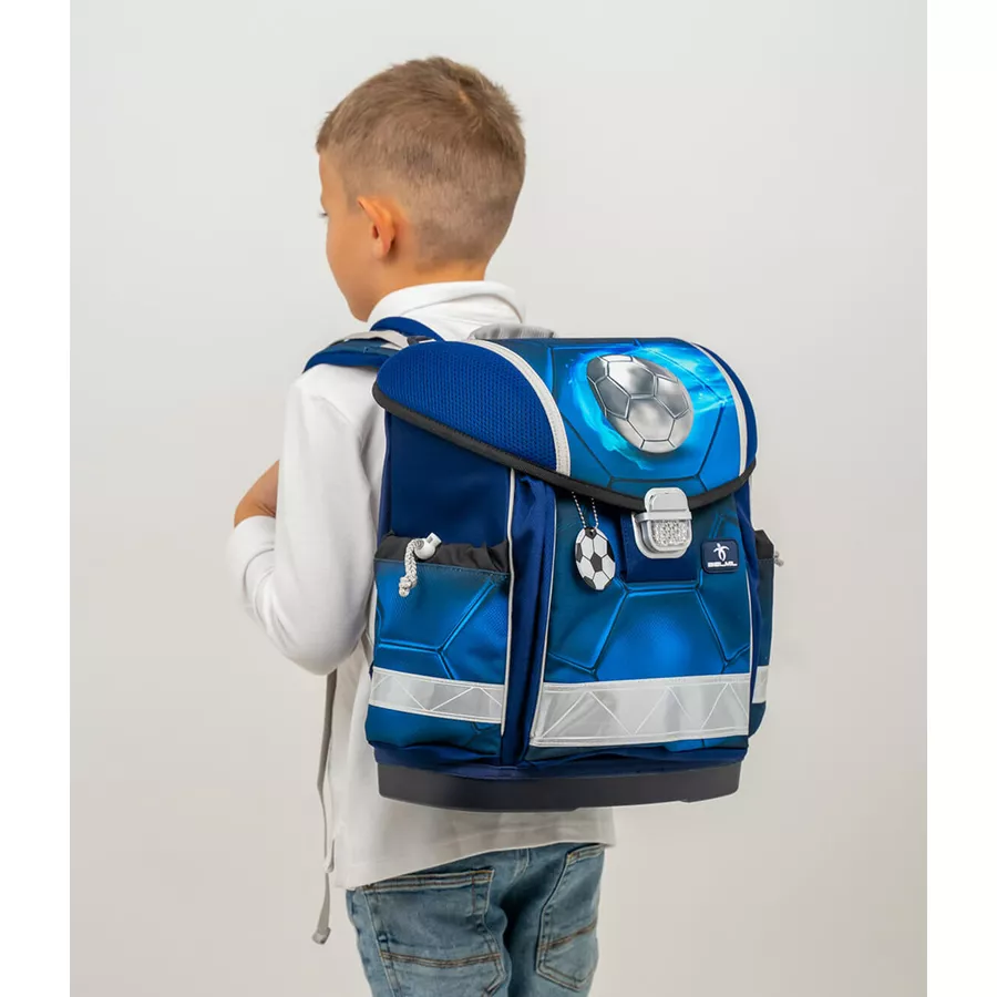 Belmil Schulranzen Classy Schulranzen Set 5-teilig mit Brustgurt Football 4