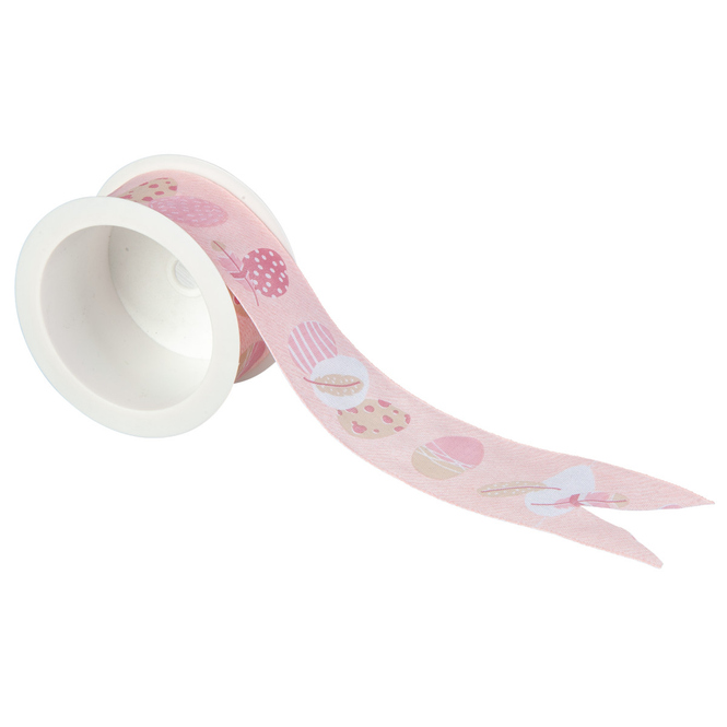 Dekoband - Ostern - ca. 200 x 4,0 cm - rosa