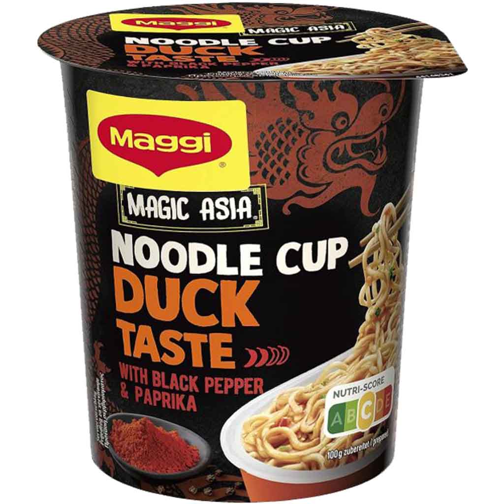 8x Maggi Magic Asia Noodle Cup Duck á 63g=504g MHD:30.5.25