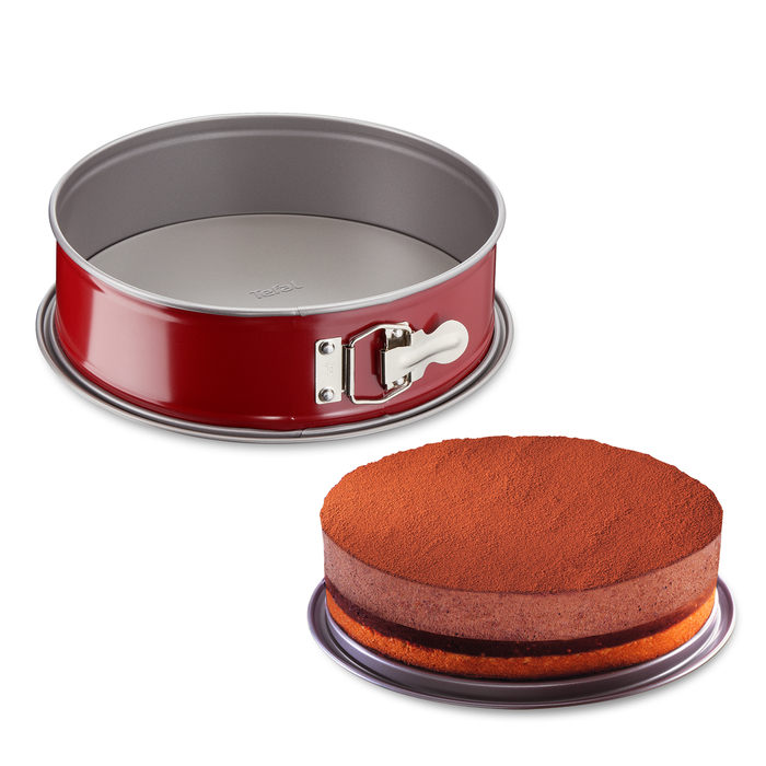 Delibake acier rouge carbone moule à charnière 23cm
