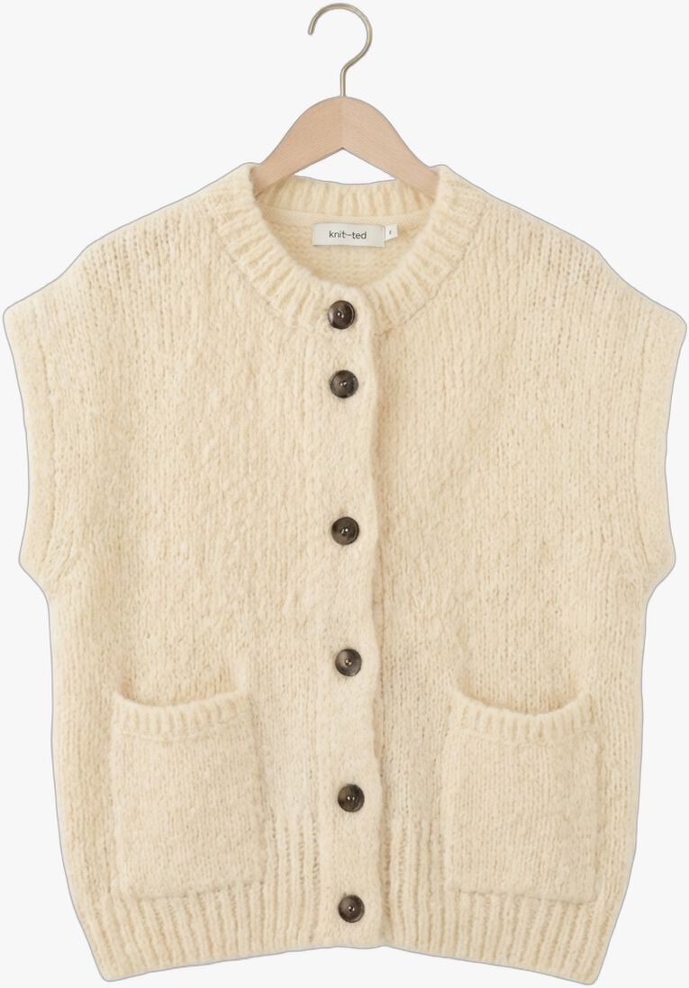 creme knit-ted vest bessy