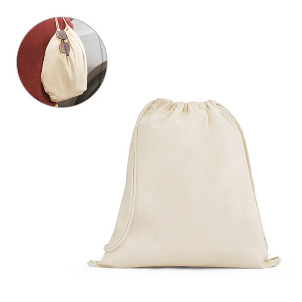 hi!dea 92398 - Sac à dos 100% coton (140 g/m²)