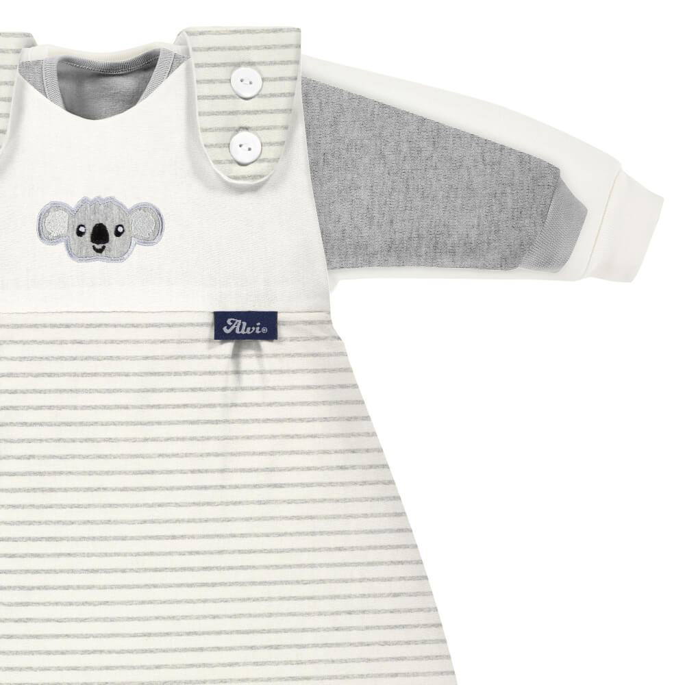 ALVI Baby-Mäxchen 3tlg. Organic Cotton Ringlets Koala gray, 68/74