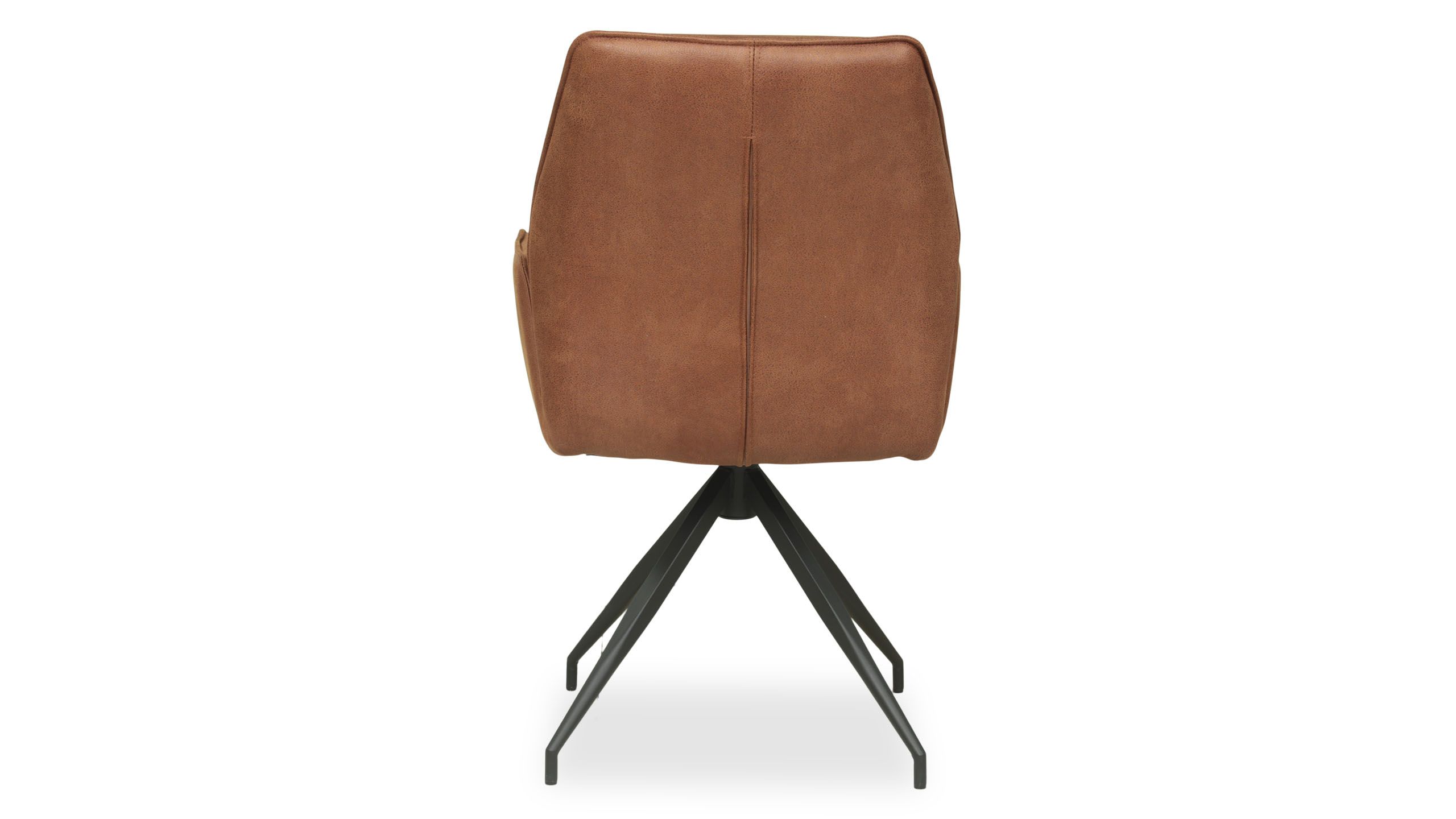 Eetkamerstoel - microvezel cognac Jaidy B57 x D50 x H90 cm