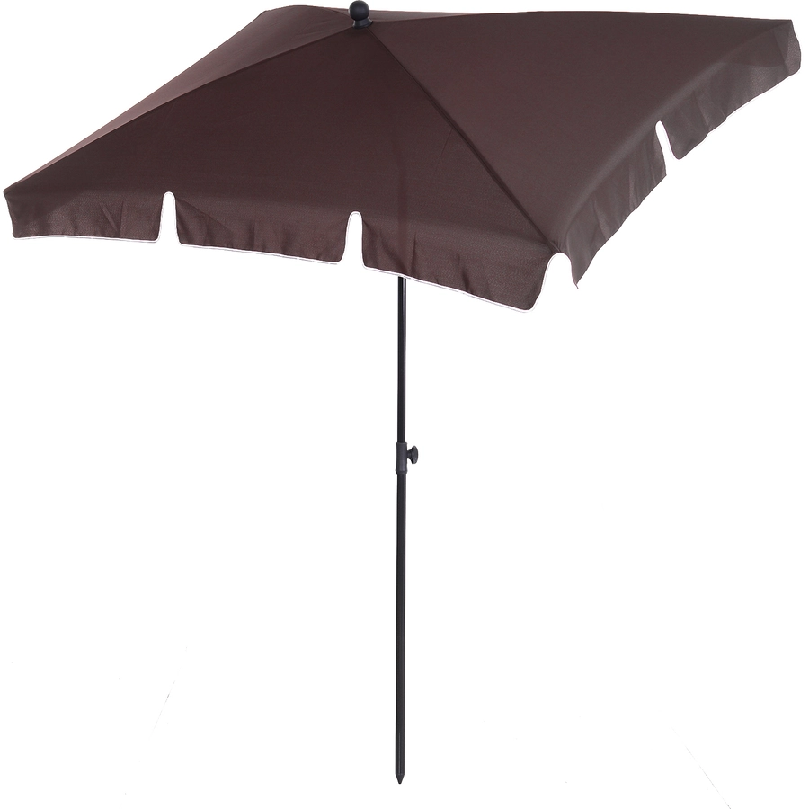 Outsunny Gartenschirm knickbar kaffeebraun