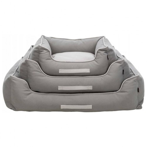 Cama cinza para animais de estimação