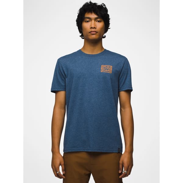T-shirt PRANA GRAPHIC SS TEE DENIM HEATHER