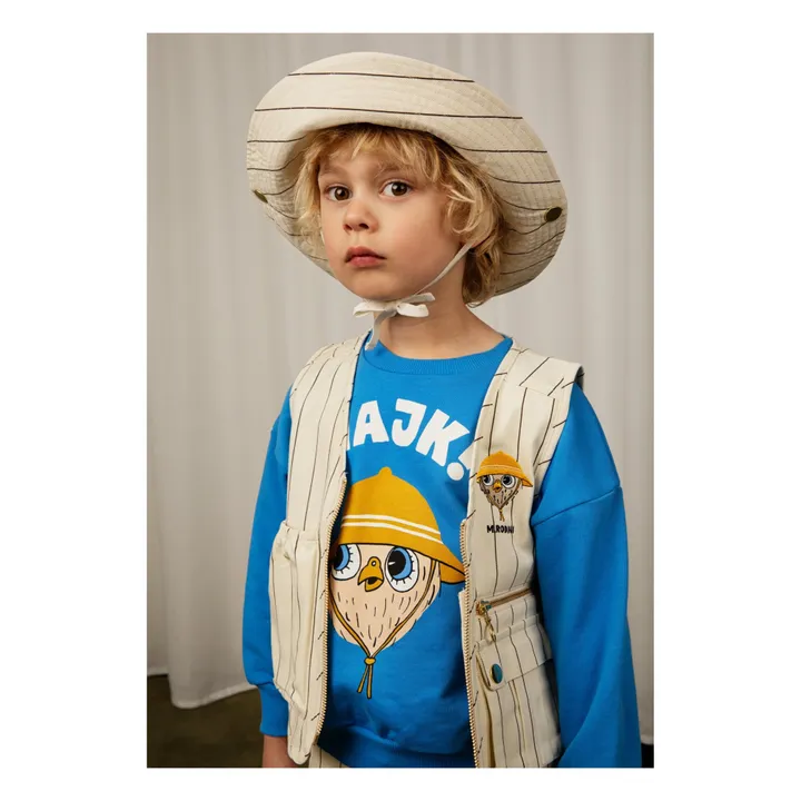 Mini Rodini Sweat Najk Coton Bio | Bleu