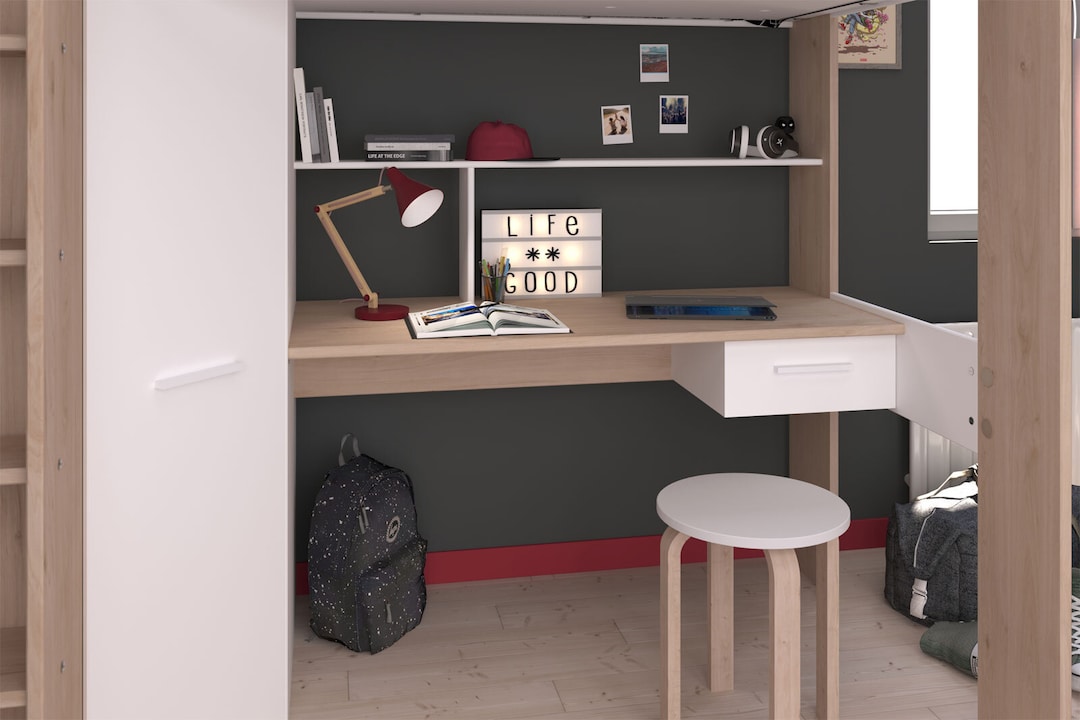 Parisot Hochbett Heavy 2 braun/weiß