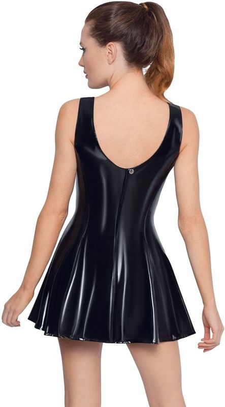 Mini Jurk Lak - Zwart