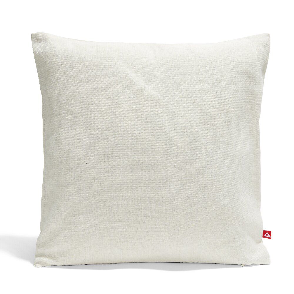 Housse de coussin carrée coton tissé avec fermeture 40x40cm - 2 modèles