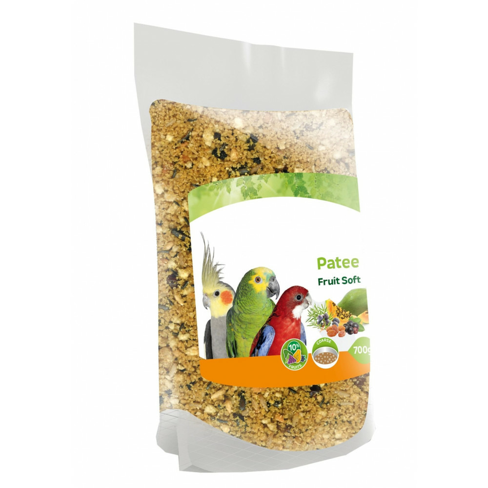 Pâtée soft aux fruits 700 g aliment complémentaire pour oiseaux