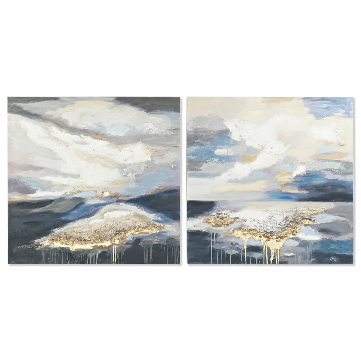 DKD Home Decor Abstrait 100x100 - 2 Unités