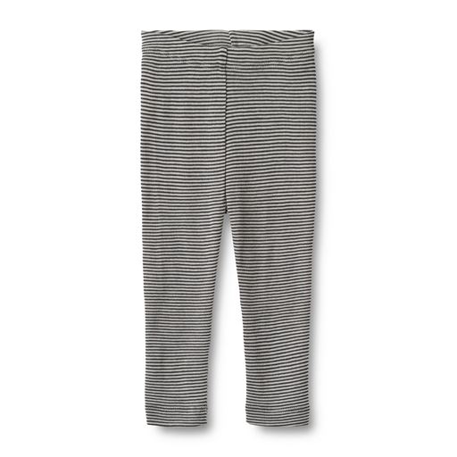 Wheat Agi Wool Baby Leggings, Navy Stripe, 92 cm