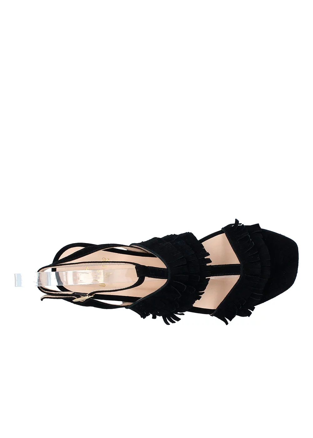 SANDALE TRISTANE VELOURS NOIR