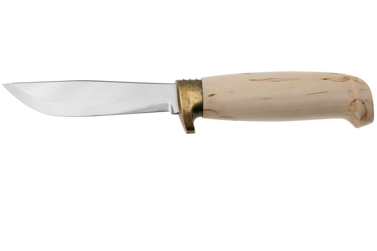 Marttiini Deluxe Skinner 167014 Stainless, Curly Birch, jachtmes