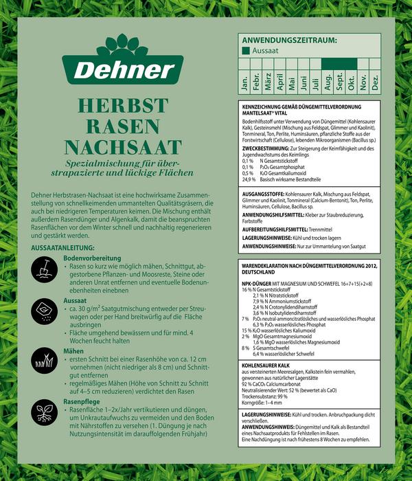 Dehner Herbstrasen-Nachsaat, 750 g