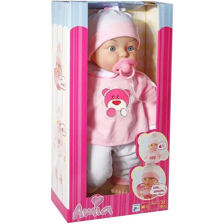 Vedes Amia Weinbaby mit Schnuller, 36 cm