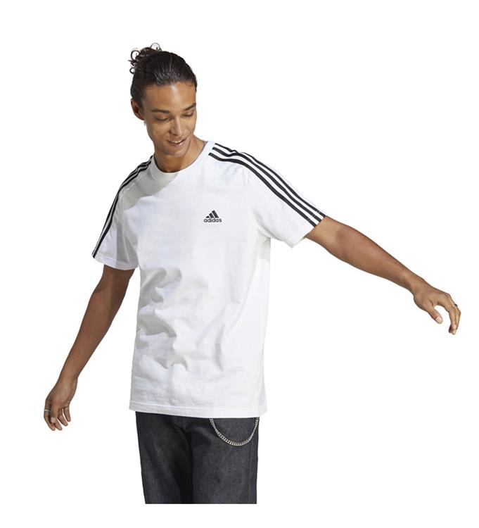 adidas Men Essentials Single Jersey 3-Stripes T-Shirt
