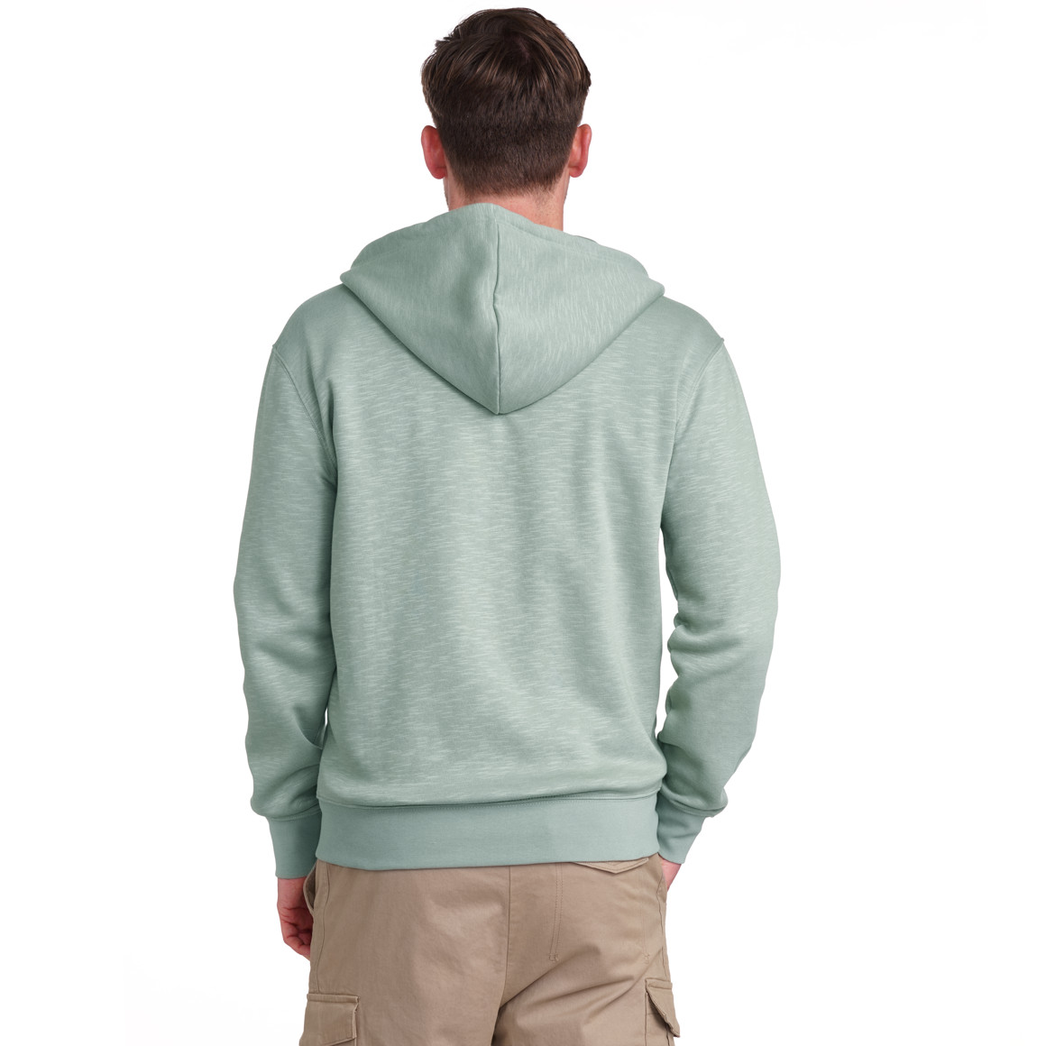VanVaan Denim Herren Sweatjacke aus Flammgarn salbei