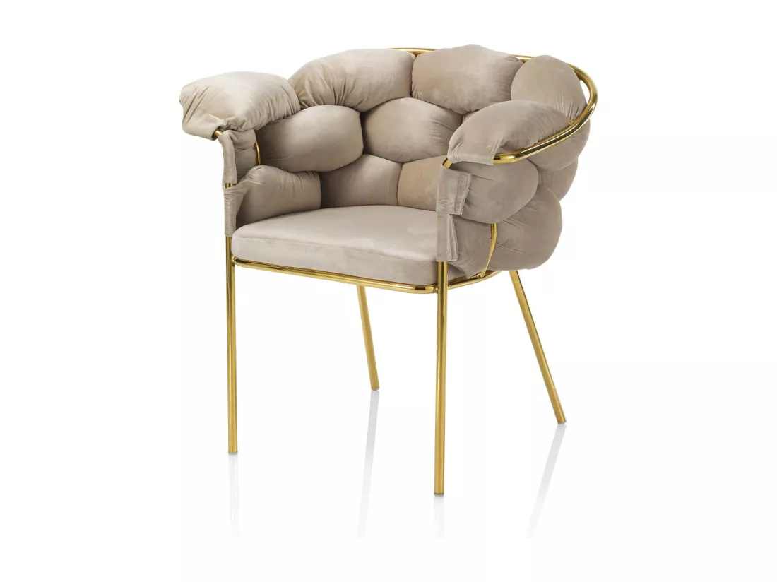Set de 2 Fauteuils LUCY ecrù