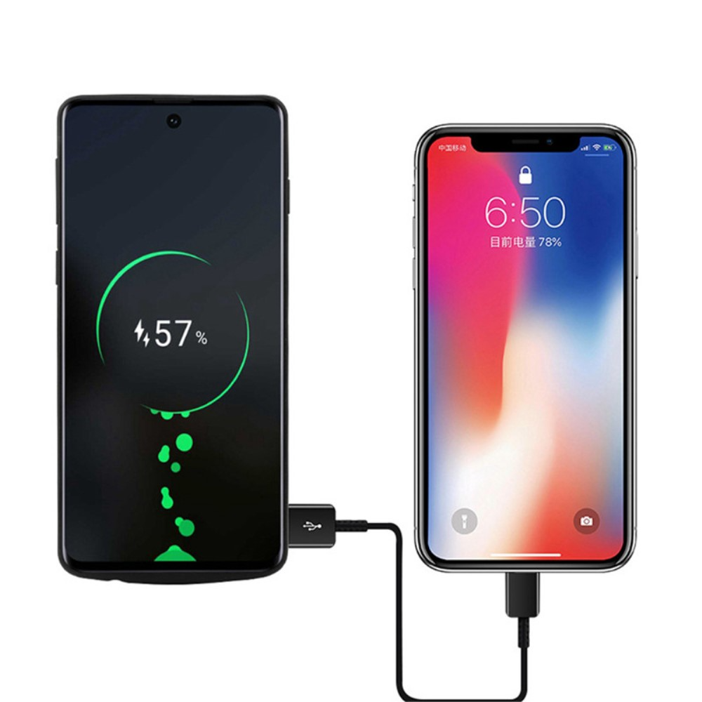 Samsung Galaxy S21 FE 5G Backpack Akku Case Schutzhülle (5000mAh) - Schwarz